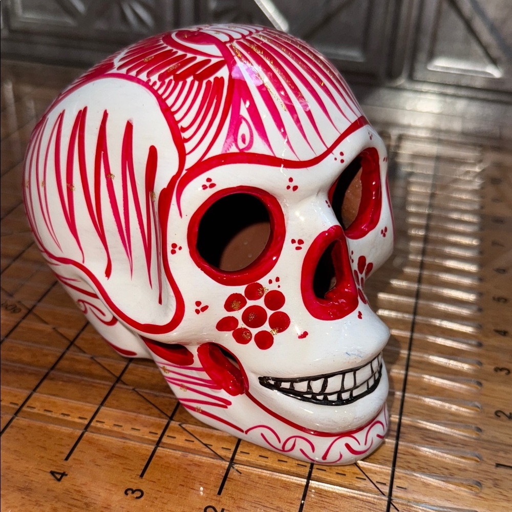 *Priority Shipping*
Large Sugar Skull-Hand Painted